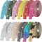 Rhinestone Bedazzling Kit with Self-Adhesive Crystal Ribbon Rolls + Hotfix Rhinestone Applicator Set – DIY Bling Craft Kit with 12 Rolls Rhinestone Tape, 4400 Crystals, 7 Tips Tool Set, Tweezers & Accessories for Clothing, Phone Cases, Shoes, Jewelry